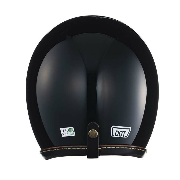 TT&CO.スーパーマグナム レザーリムショットスモールジェットヘルメット TT&CO. スーパーマグナム レザーリムショット ブラックレザー ブラック