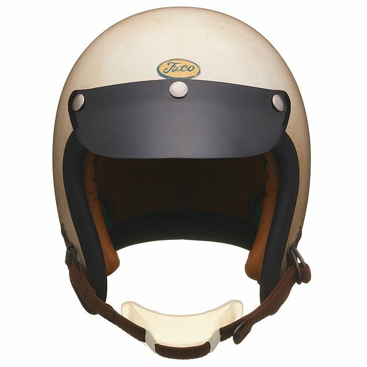 g*o様 TT&CO. ジェットヘルメット エイジング加工 TT&CO. レジスタル ジェットヘルメット ホワイトエイジング加工