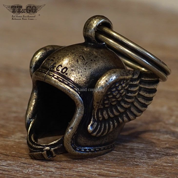 TT&CO. フライング ヘルメット キーホルダー ブラス