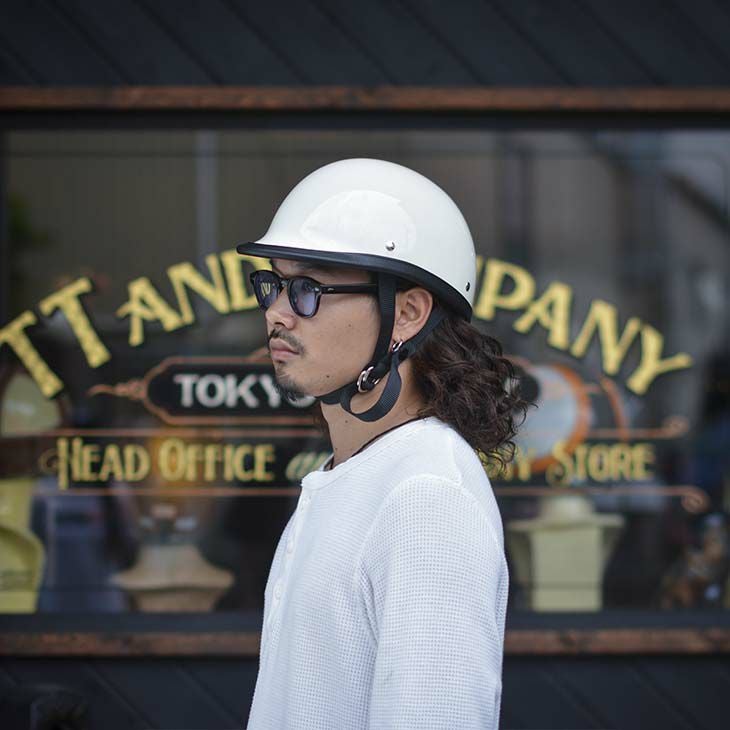USA ジョッキー ハーフヘルメット アイボリー TT&CO. JAPAN OFFICIAL