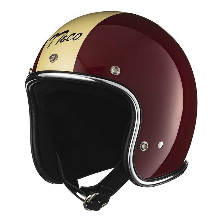 triumph0303　　TT&COヘルメット　スーパーマグナム TT&CO. スーパーマグナム マグナムレーサー クロームトリム レッド