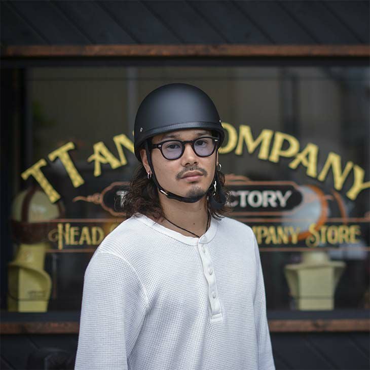 TT&CO イーグルロード ハーフヘルメット マットブラック　XL イーグルロード ハーフヘルメット マットブラック TT&CO. JAPAN