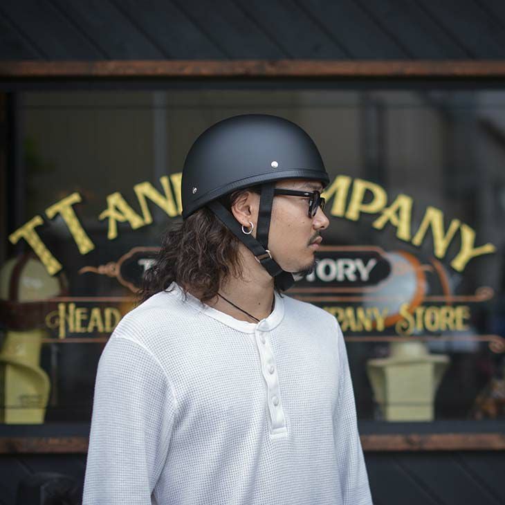 イーグルハーフヘルメット EAGLEROADHALF HELMET マット イーグルロード ハーフヘルメット マットブラック TT&CO. JAPAN
