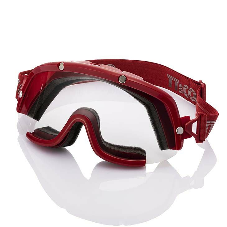 TT GOGGLES MODEL A RED バイク用ゴーグル TTゴーグル モデルA レッド | tt and company