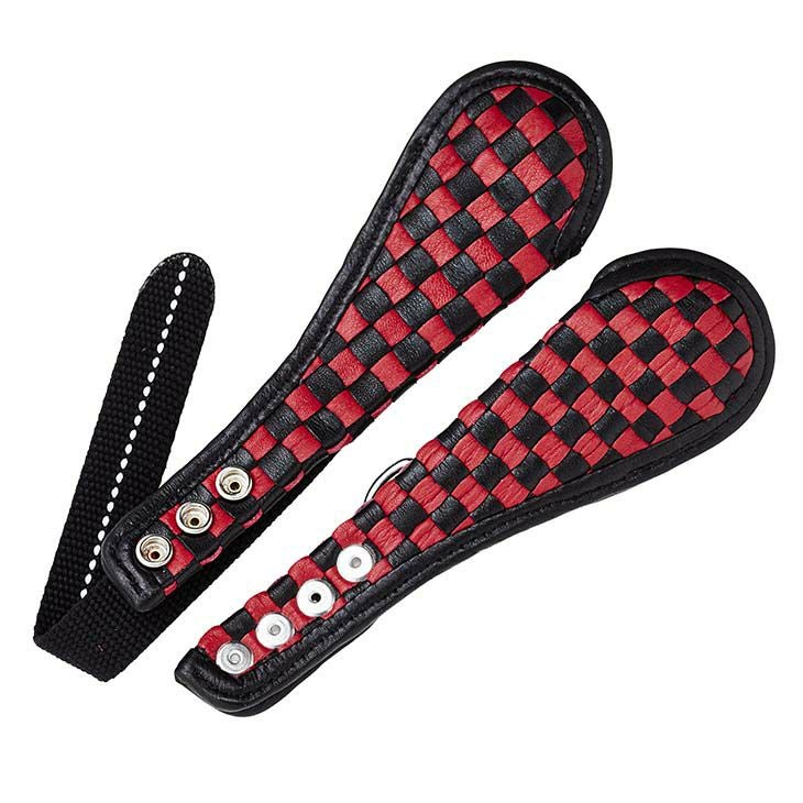 TT&CO. ダブルストラップ ブラック&レッドチェッカー 仕様変更専用