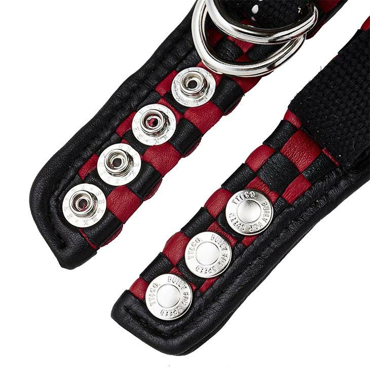 TT&CO. ダブルストラップ ブラック&レッドチェッカー 仕様変更専用