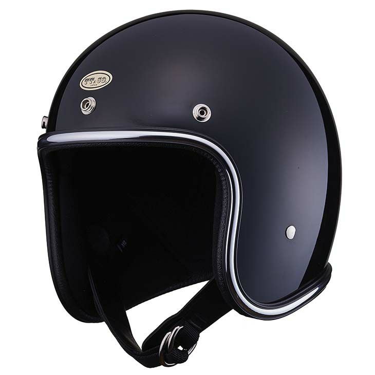 新品 TT&CO 500-TX 500 tx ジェットヘルメット XL 黒 TT&CO. 500-TX クロームトリム ブラック