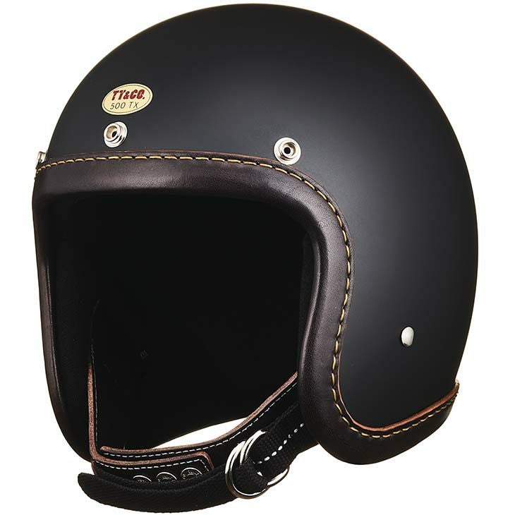 TT&CO. 500-TX レザーリムショット ブラックレザー マットブラック