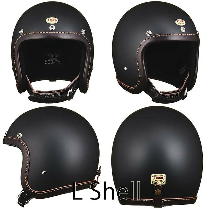 TT&CO. 500-TX レザーリムショット ブラックレザー マットブラック
