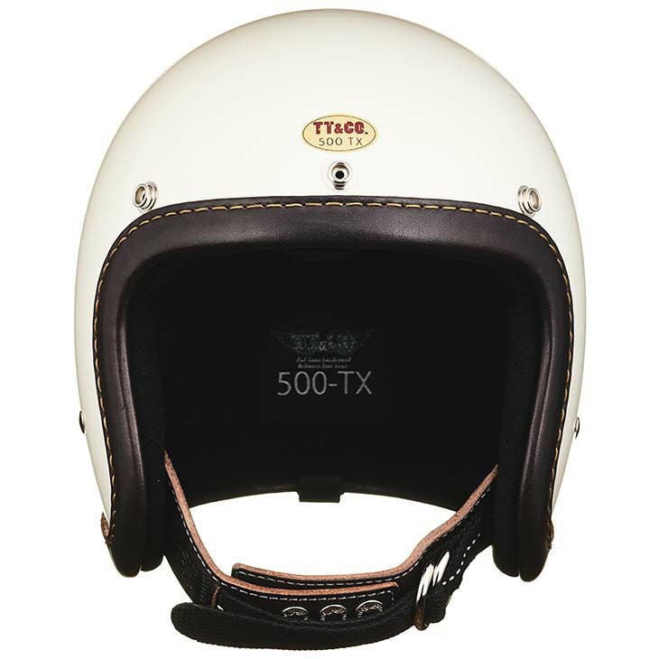 TT&CO. 500-TX レザーリムショット ブラックレザー アイボリー
