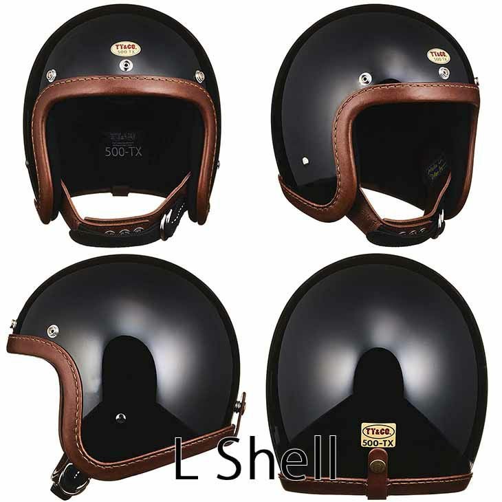 TT&CO. 500-TX 500-TX レザーリムショット ブラウンレザー ブラック
