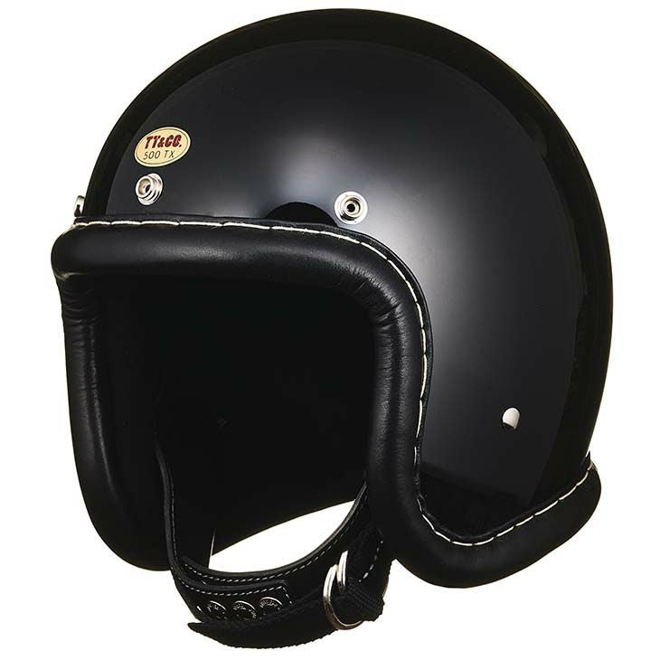 新品 TT&CO 500-TX 500 tx ジェットヘルメット XL 黒 TT&CO. 500-TX ヴィンテージレザートリム ブラックレザー ブラック