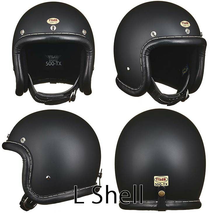 TT&CO. 500-TX ヴィンテージレザートリム ブラックレザー マットブラック