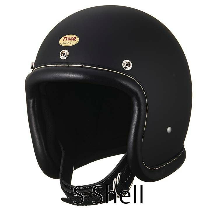 TT&CO. 500-TX ヴィンテージレザートリム ブラックレザー マットブラック