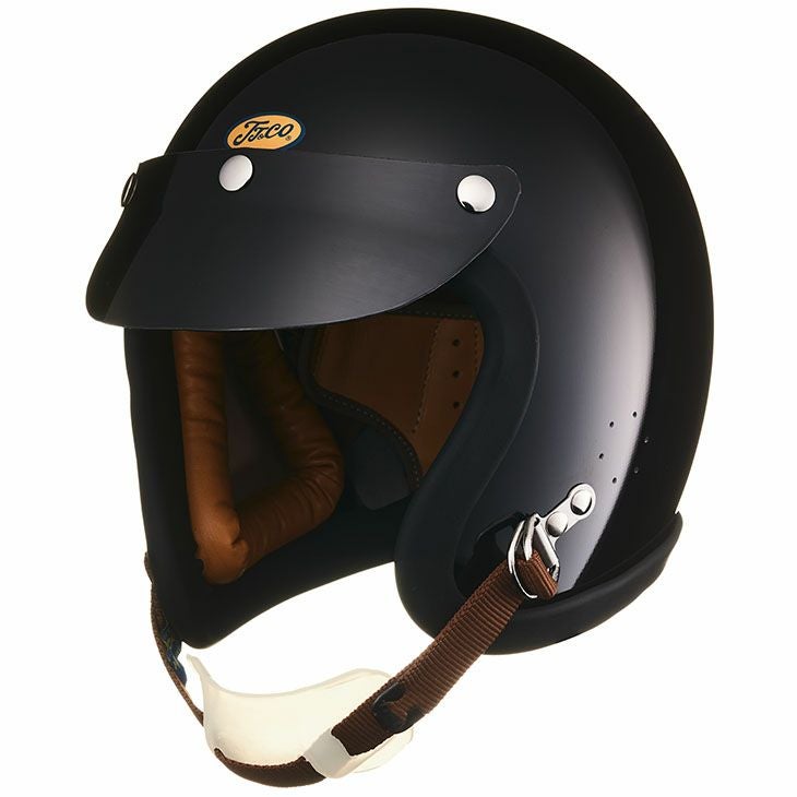 TT&CO. レジスタル ジェットヘルメット ブラック Sシェル