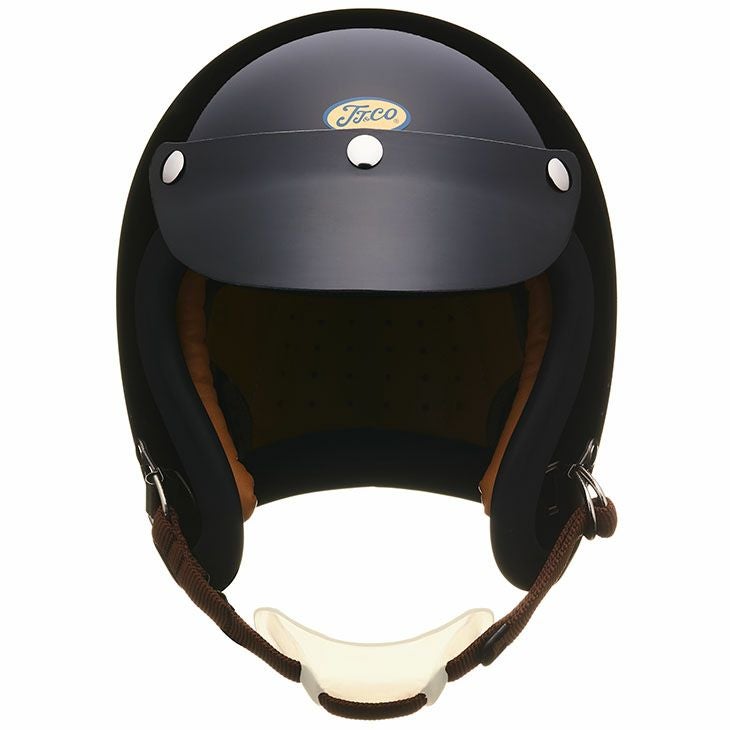 TT&CO. レジスタル ジェットヘルメット ブラック Sシェル