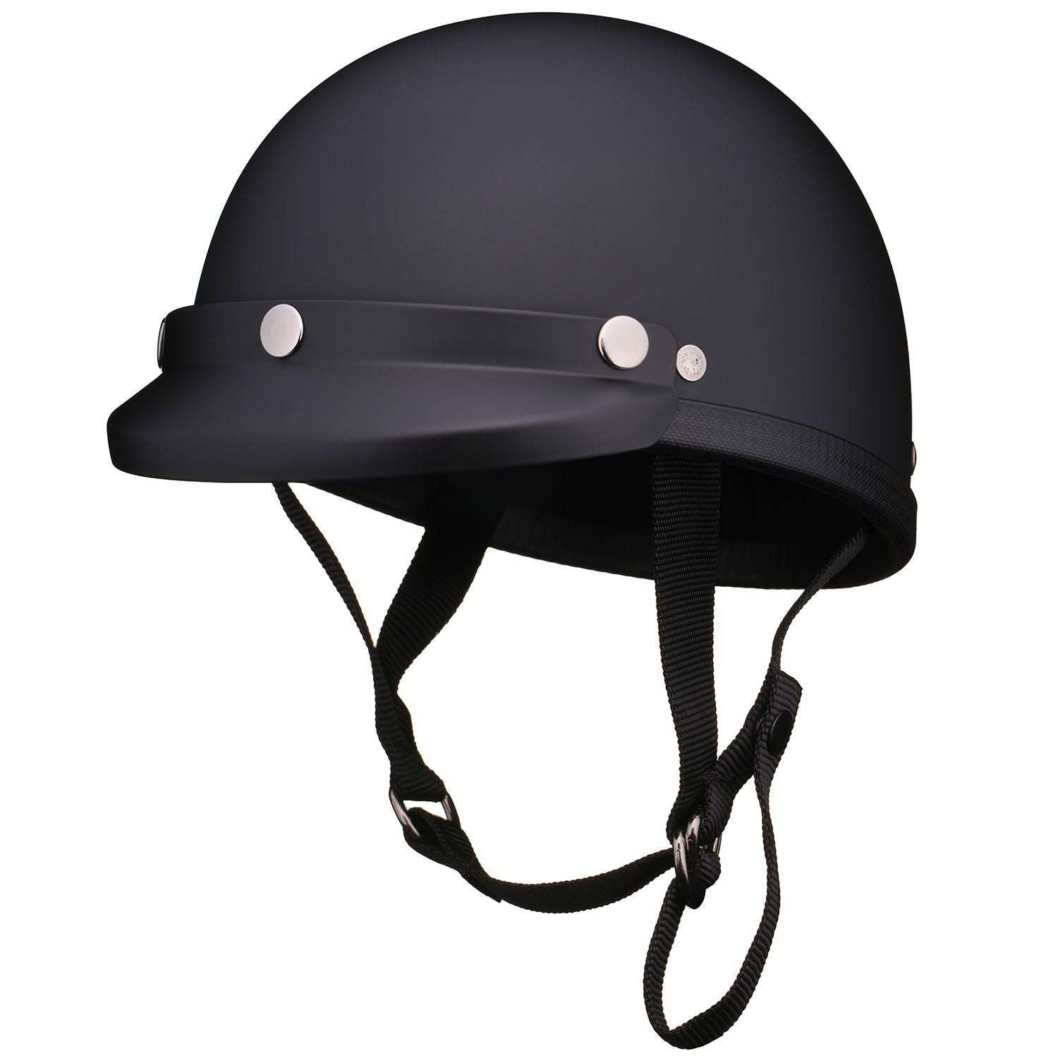 イーグルハーフヘルメット EAGLEROADHALF HELMET マット イーグルロード マットブラックミニバイザー付 ハーフヘルメット