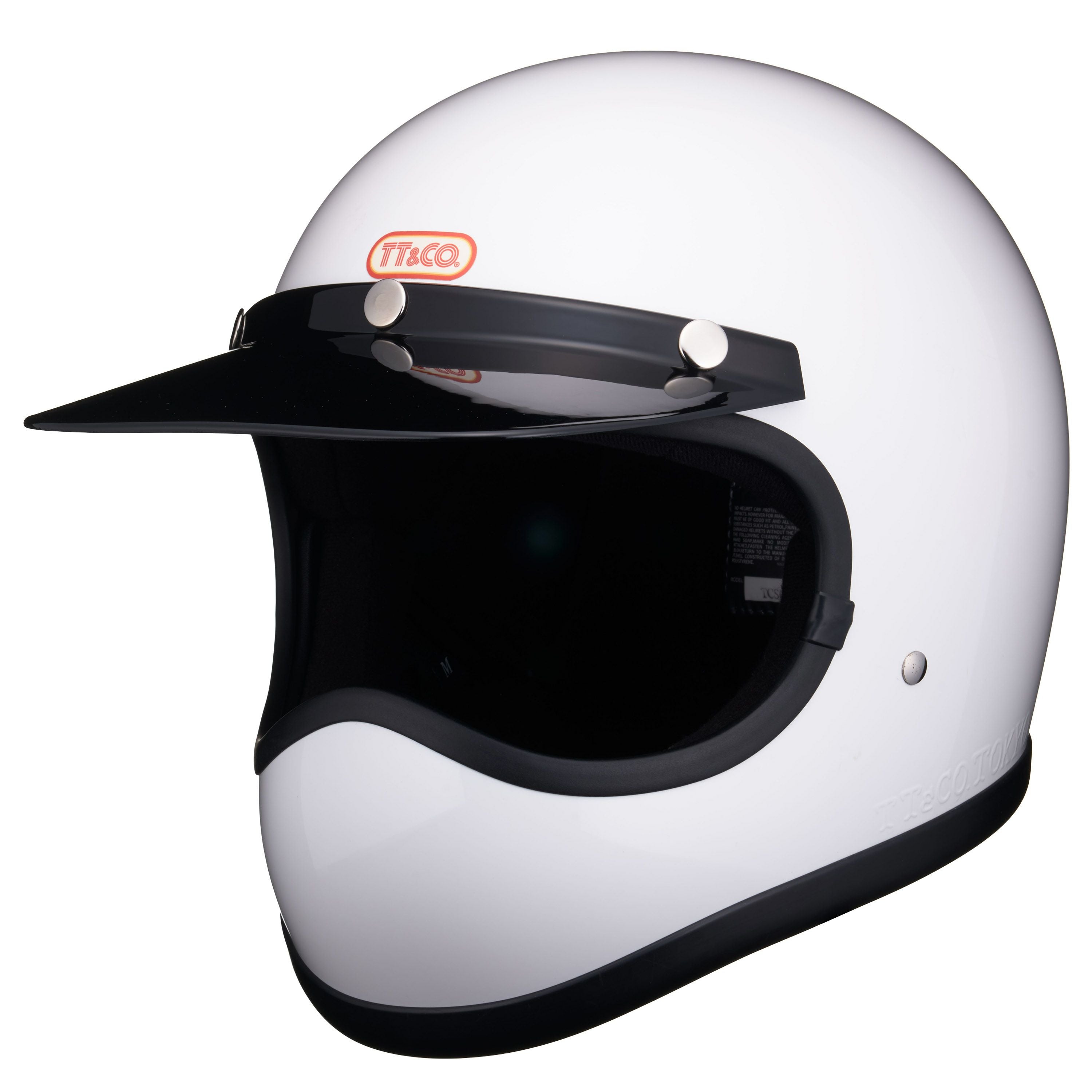 TT&COトゥーカッター ヘルメット ブラック/ホワイト TT&CO. トゥーカッター 専用バイザー ブラック OFFICIAL WEBSITE