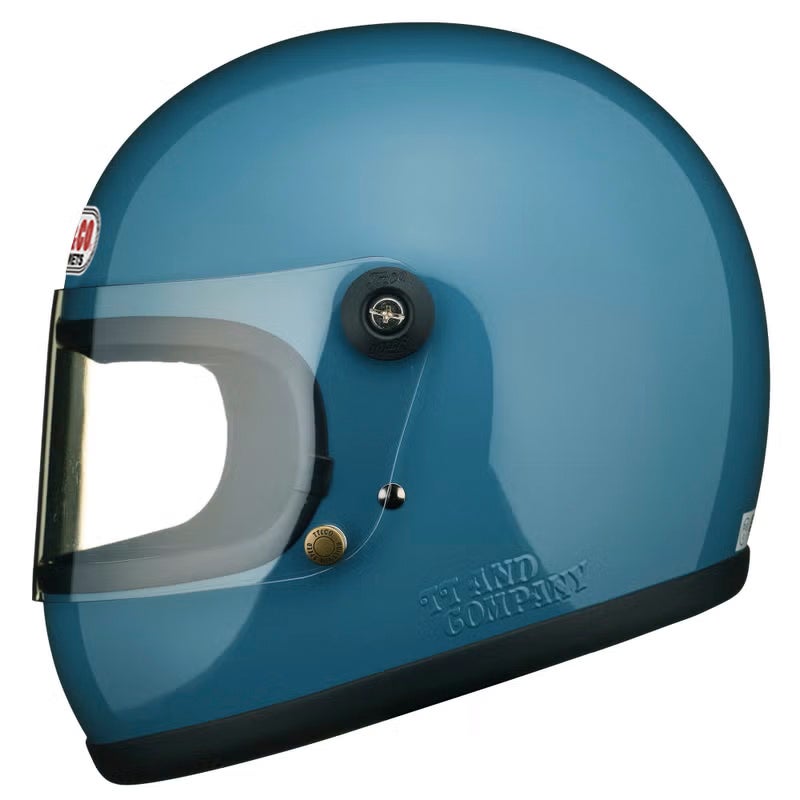 ​良品！TT&CO.トンプソン SG/DOT規格 白 シールド付)BELLスター TT&CO. スター SG/DOT スタンダード ホワイト シールド付き