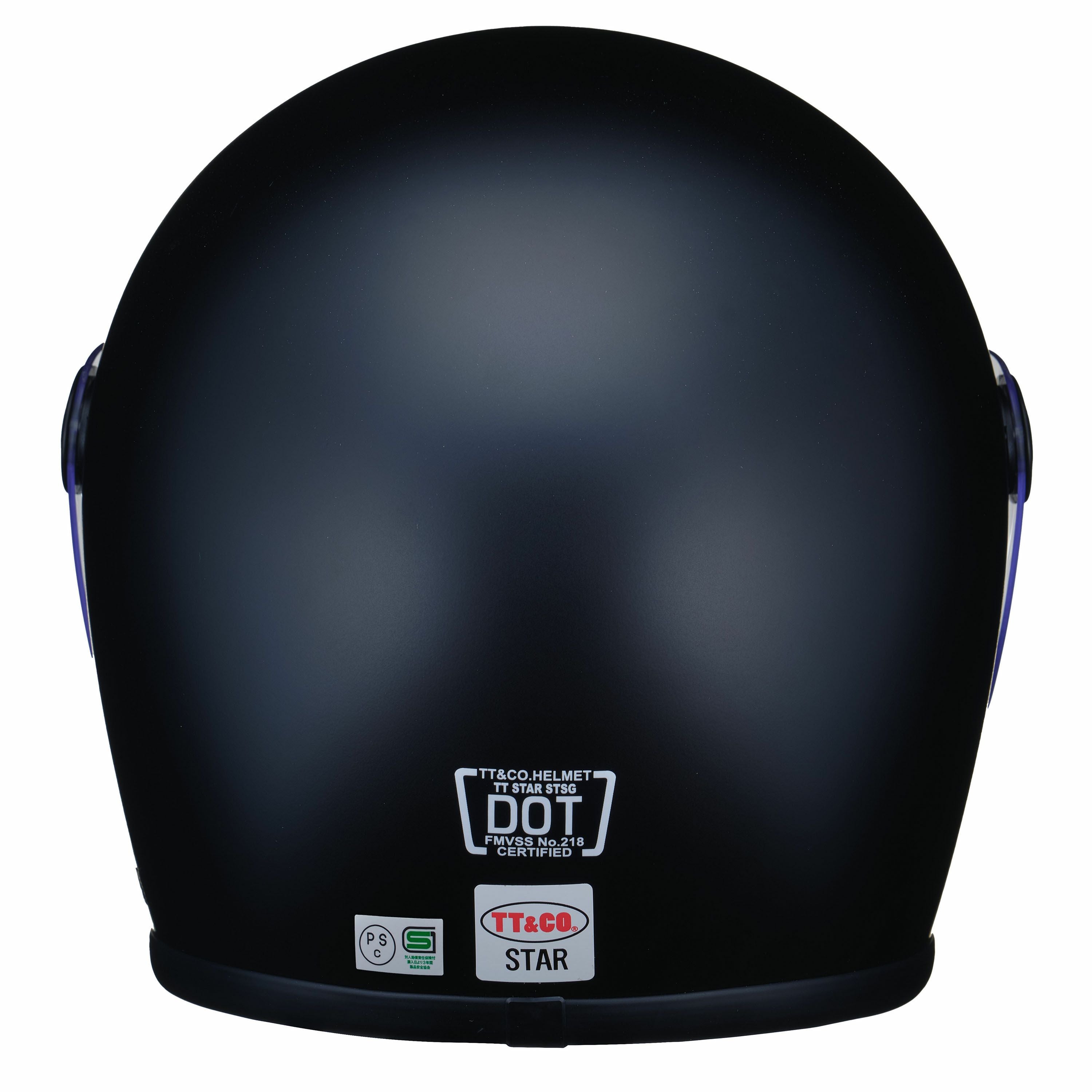 TT&CO. スター SG/DOT スタンダード マットブラック シールド付き
