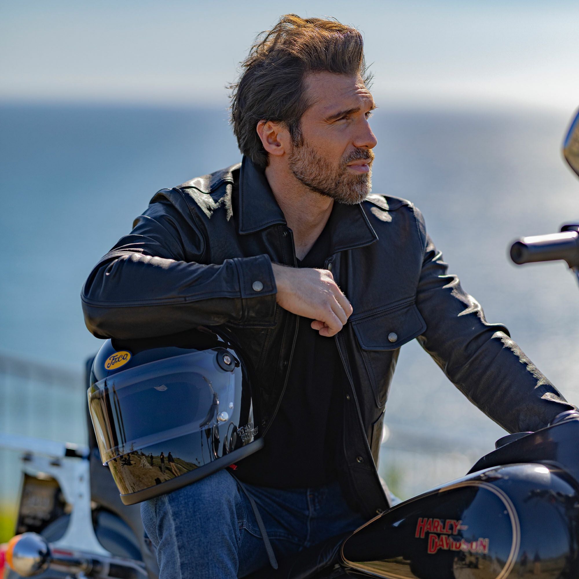 TT&CO. スター SG/DOT スタンダード マットブラック シールド付き