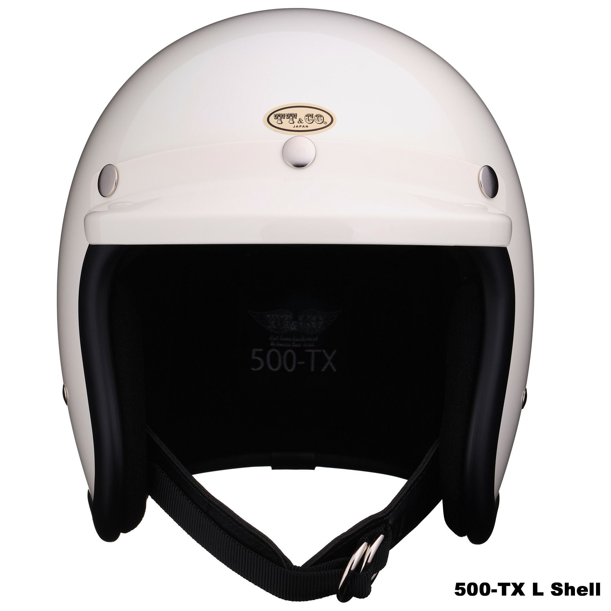 TT&CO 500-TX 旧型 ジェットヘルメット アイボリー バイザー付き TT&CO. 500-TX 専用バイザー アイボリー OFFICIAL WEBSITE
