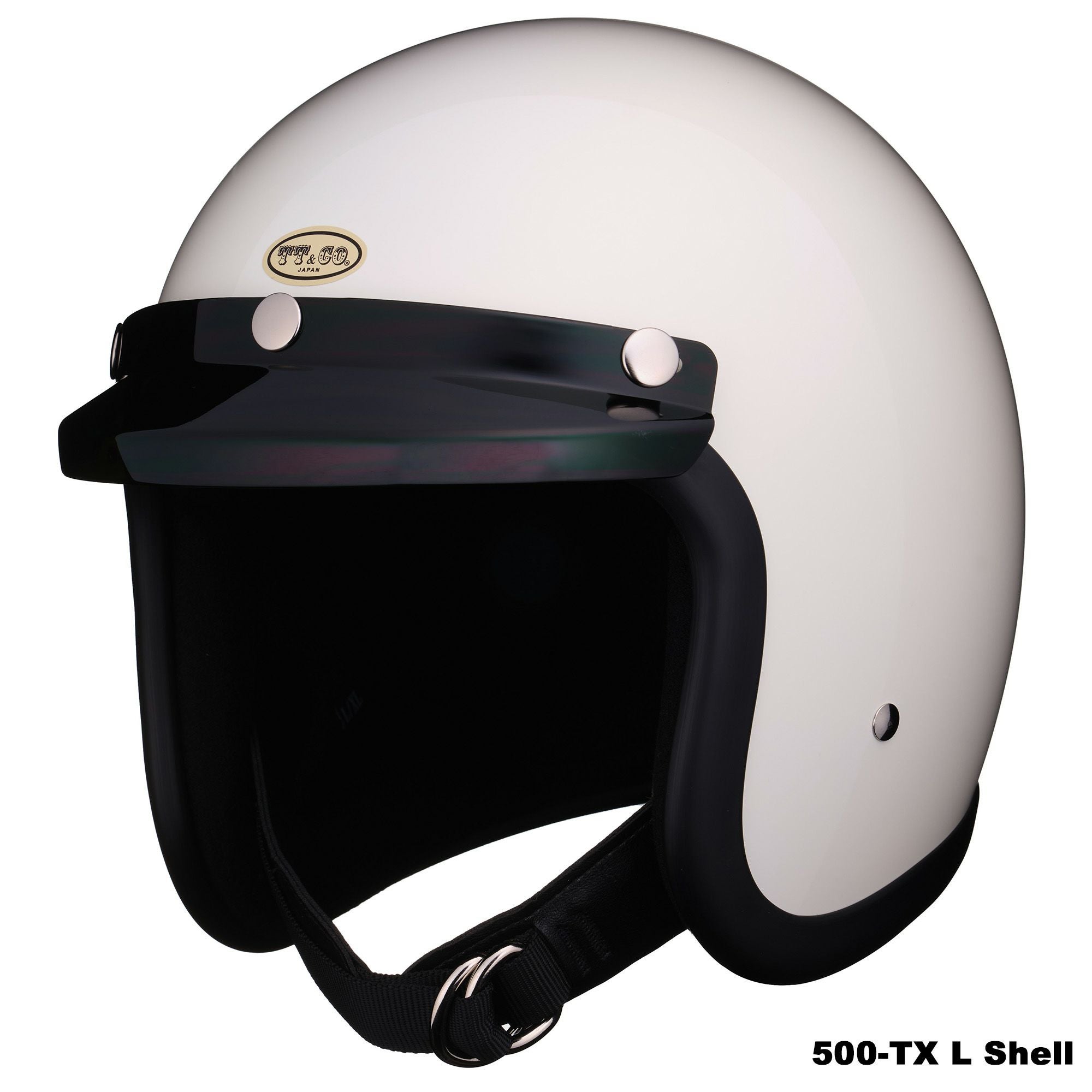 TT&CO 500-TX 旧型 ジェットヘルメット アイボリー バイザー付き TT&CO. 500-TX 専用バイザー スモーク OFFICIAL WEBSITE