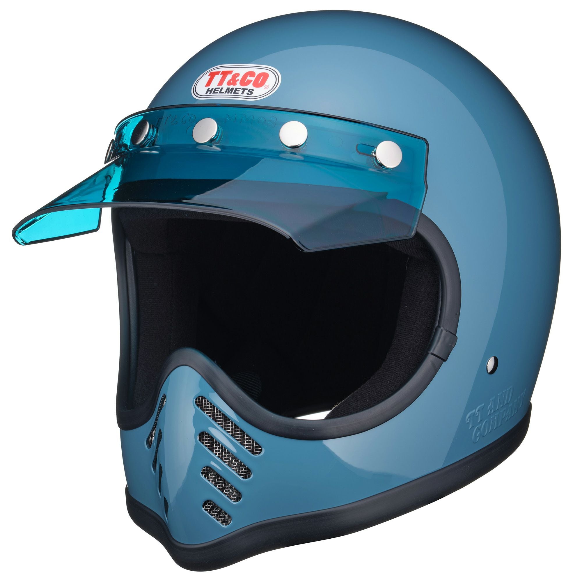 TT&CO. モトモト3バイザー エメラルドブルー OFFICIAL WEBSITE