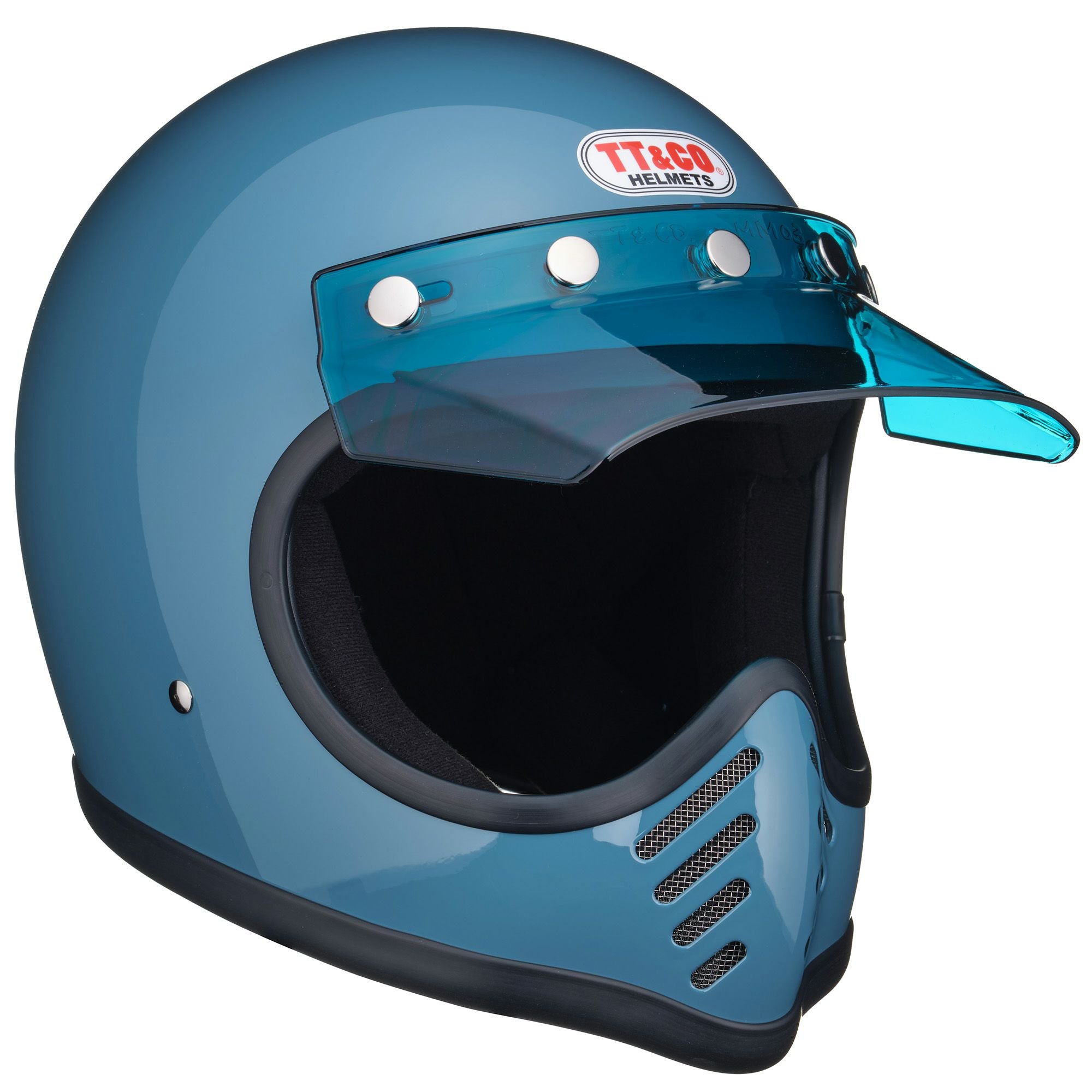 Blue Roseオーダー品ヘルメットバイザー3点 TT&CO. モトモト3バイザー エメラルドブルー OFFICIAL WEBSITE