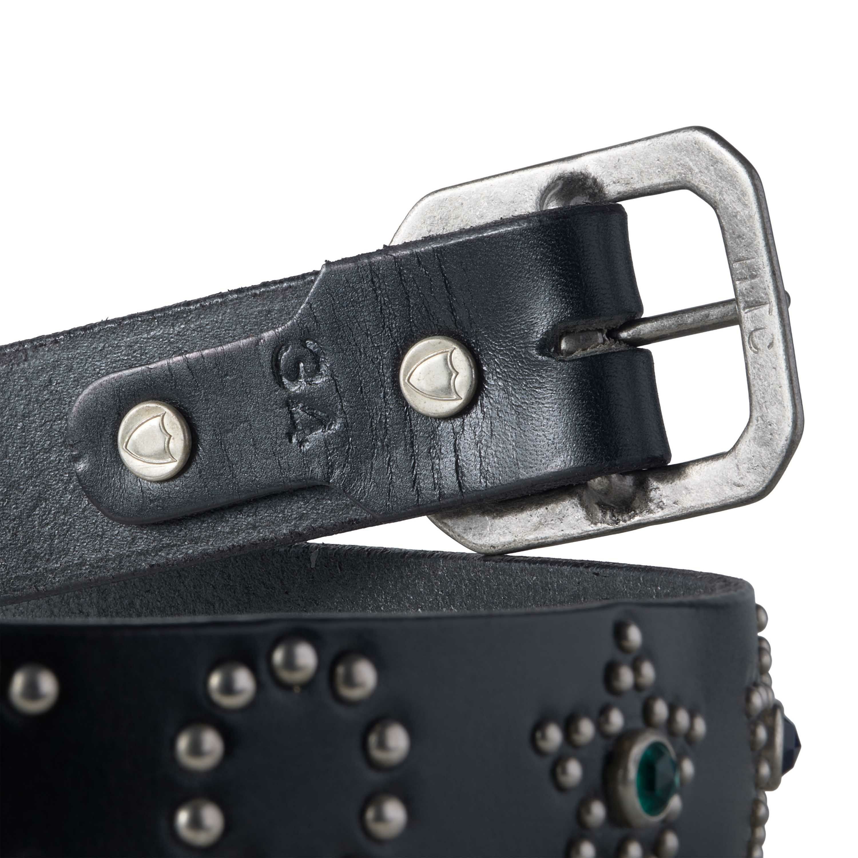 HTC × TT&CO. Genuine Leather Studded Belt - Limited Edition