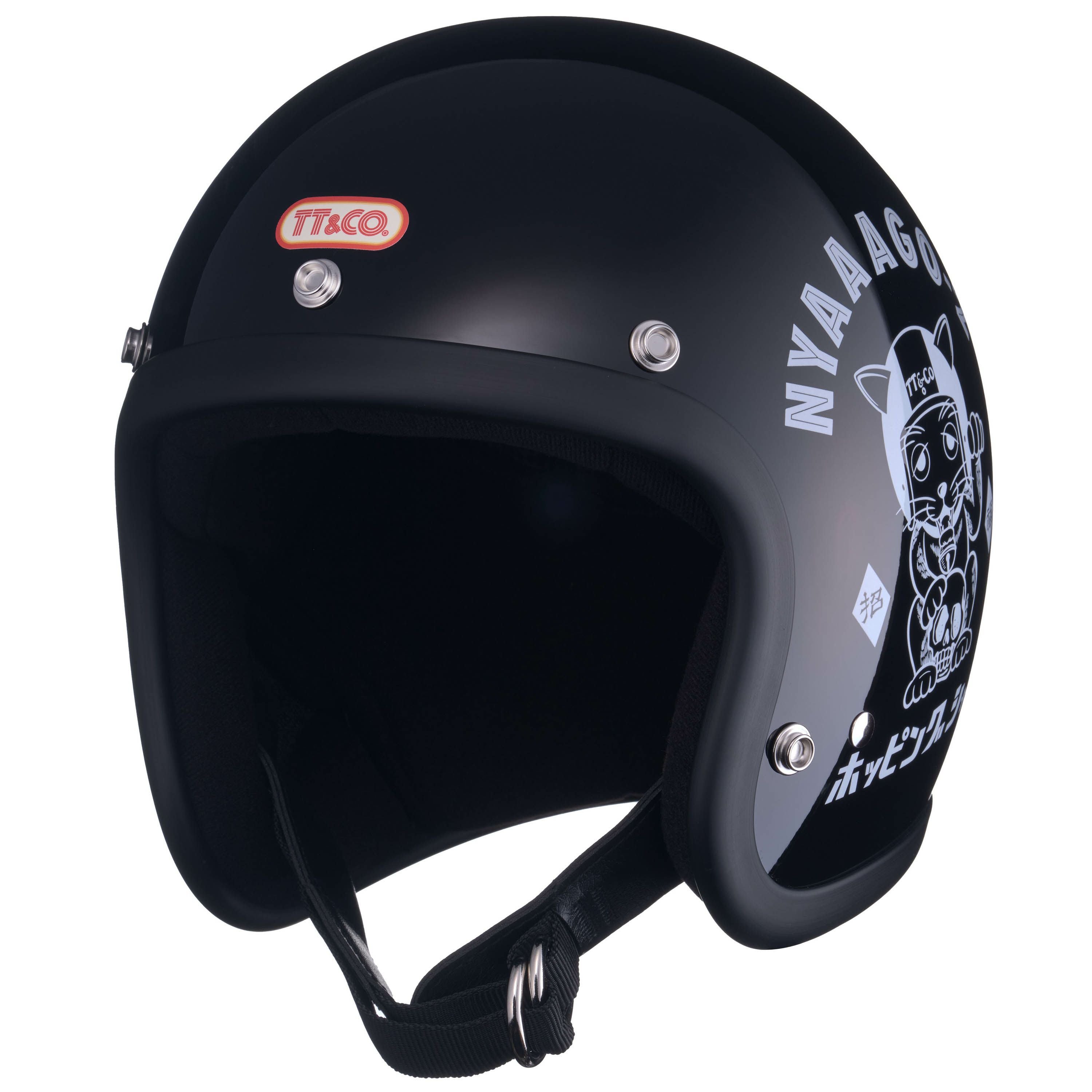 TT&CO ジェットヘルメット FLYING NYAAGO! TT&CO. スーパーマグナム NYAAGO 2 スモールジェットヘルメット