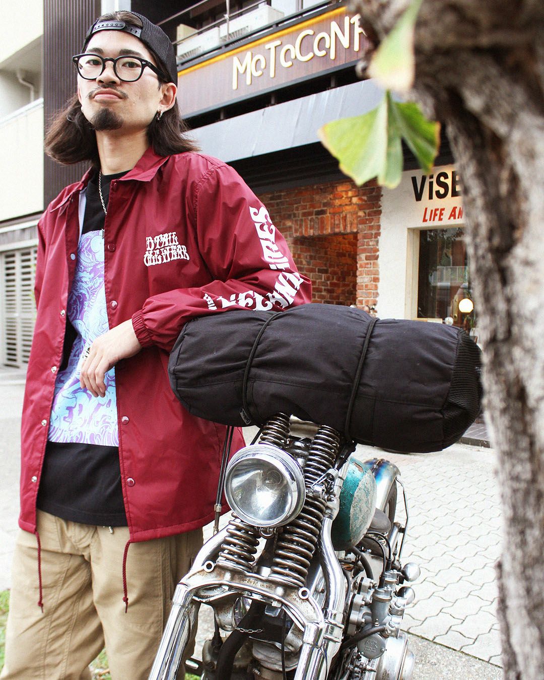 Z-CFFV Nylon Coach Jacket〔Wine〕