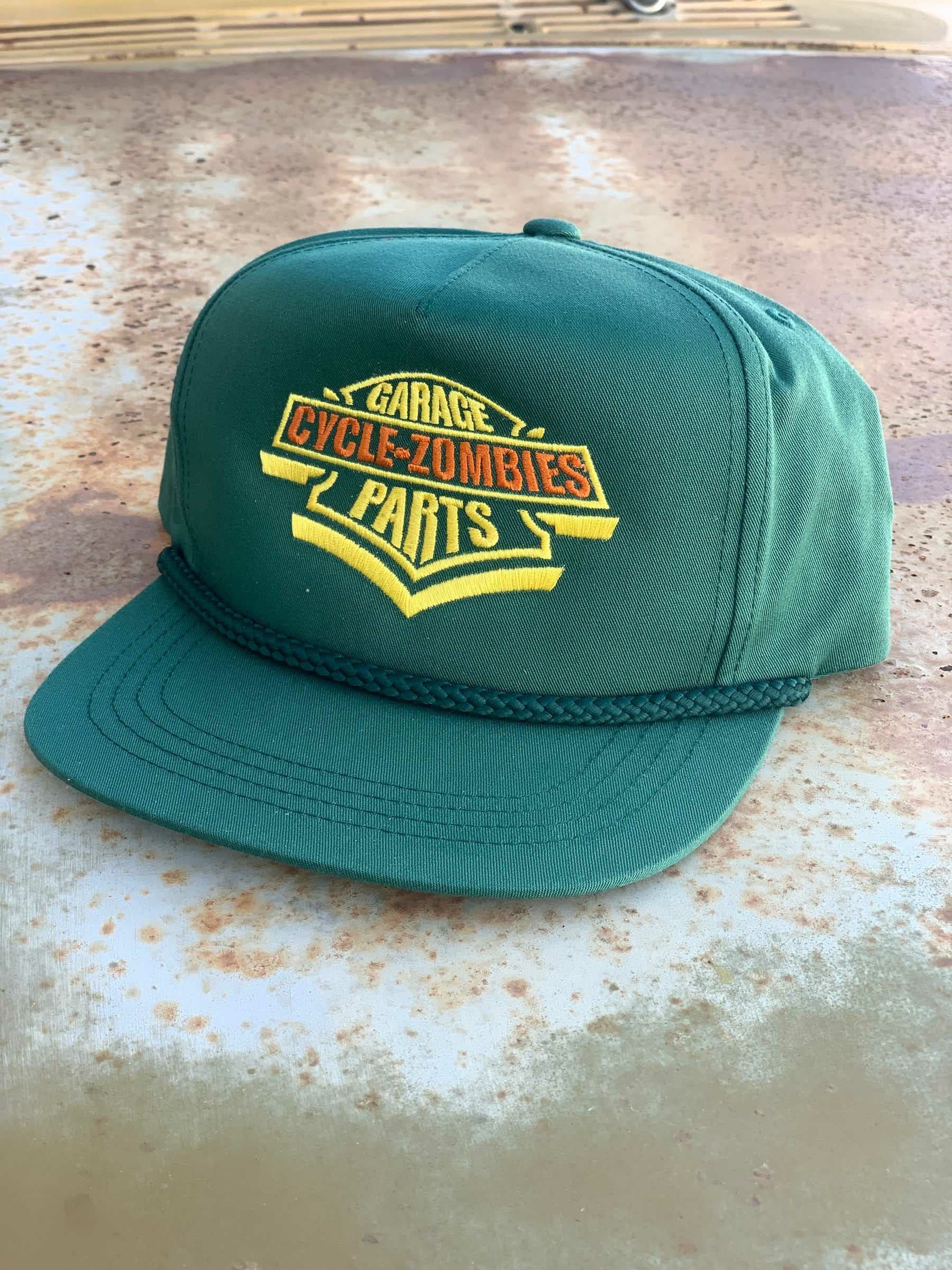 AWGE公式Asap Mobトラッカーハット（グリーンラインストーン付き）OG TT&CO. Badge - Premium Poplin Golf 5 pane snapback Green