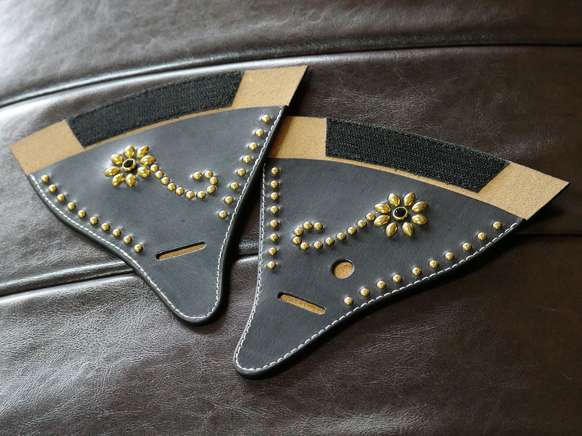 【TT&CO.ヘルメット専用】any motorcycleスタッズイヤーカバー TT&CO.ヘルメット専用】any motorcycleスタッズイヤーパッド フラワー