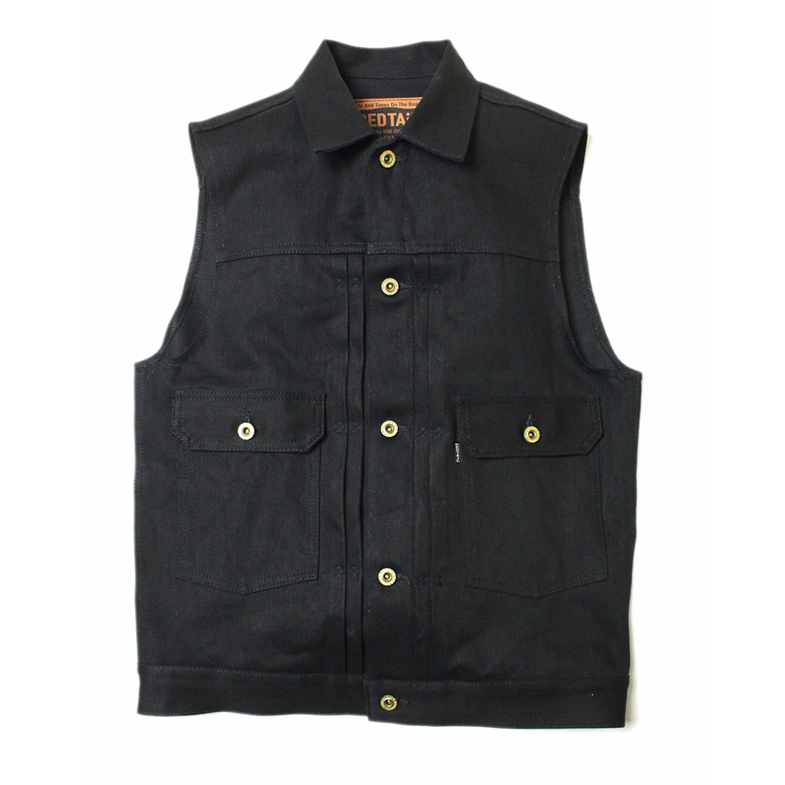 ダークデニム ボタン付きベスト 26_Cross Denim Vest 6th