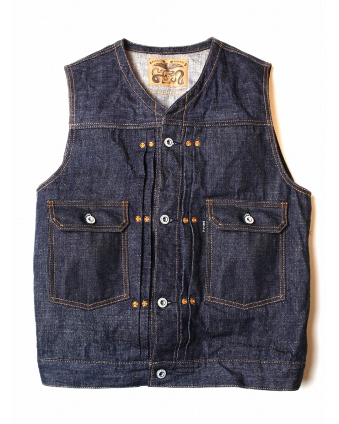 26_Cross Denim Vest 6th-NC 〔Blue〕