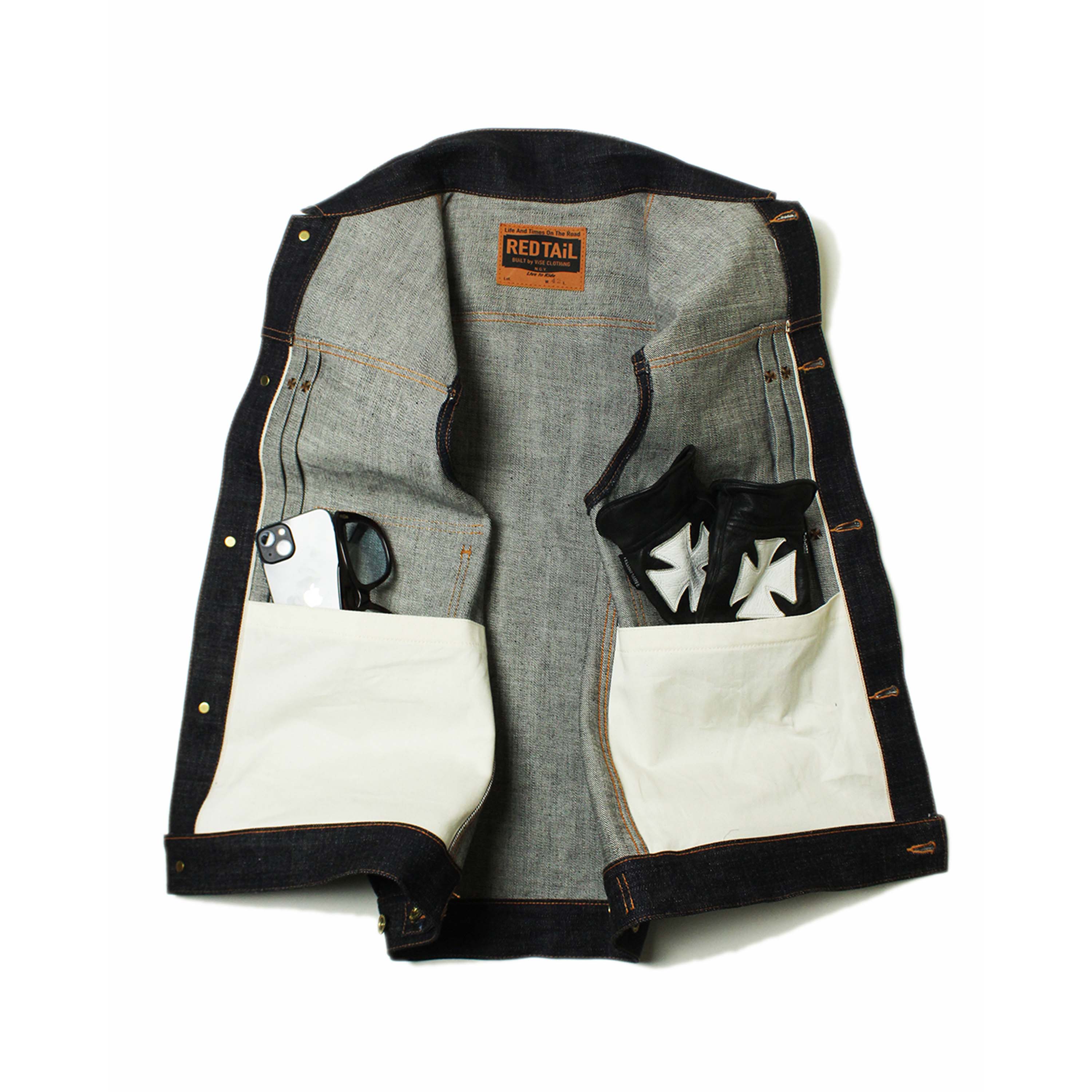 26_Cross Denim Vest 6th-NC 〔Blue〕