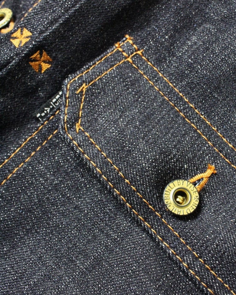 26_Cross Denim Vest 6th-NC 〔Blue〕