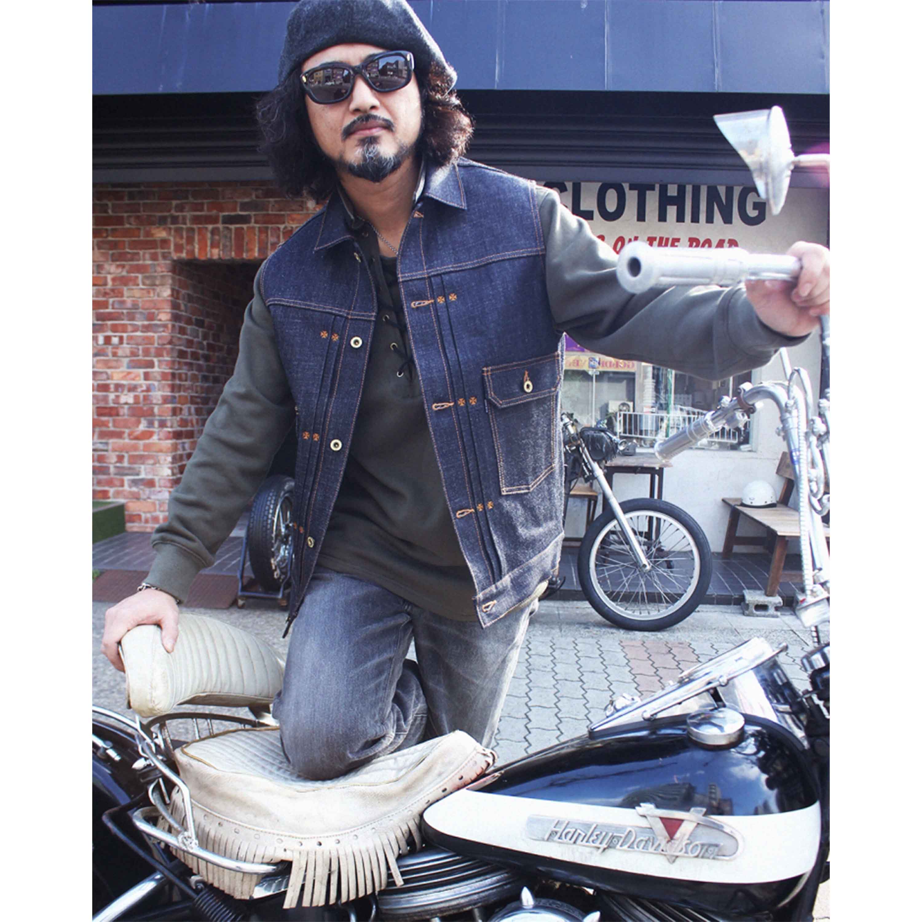 REDTAiLCross Denim Vest 6th-NC 〔Blue〕XL 26_Cross Denim Vest 6th-NC 〔Blue〕